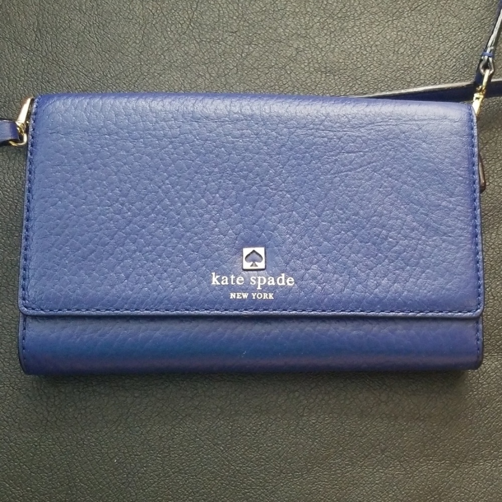 ♠️Kate Spade Sapphire Blue Crossbody Purse/Clutch